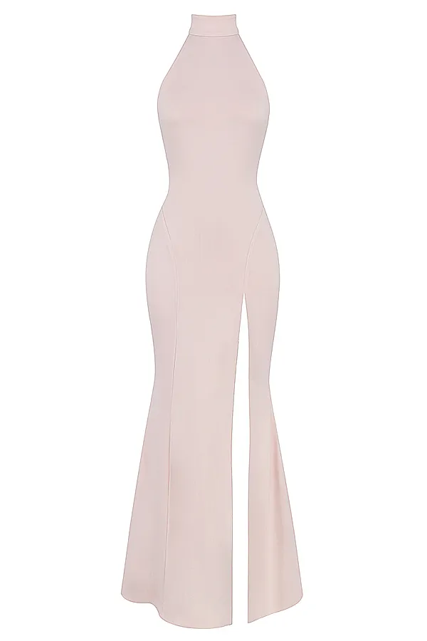 House Of CB JulietteBlush Halter Gown 8211 SALE Blush Women Maxi Dresses