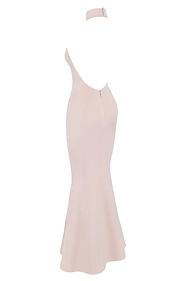 House Of CB JulietteBlush Halter Gown 8211 SALE Blush Women Maxi Dresses