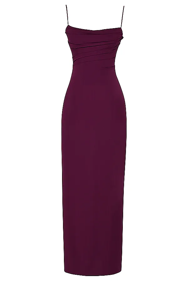 House Of CB LaniMerlot Corset Maxi Dress Merlot Women Bodycon Dresses
