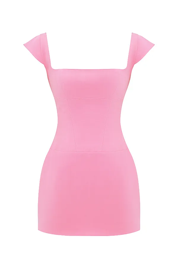 House Of CB LeonidaFrench Pink Corset Mini Dress French Women Bodycon Dresses