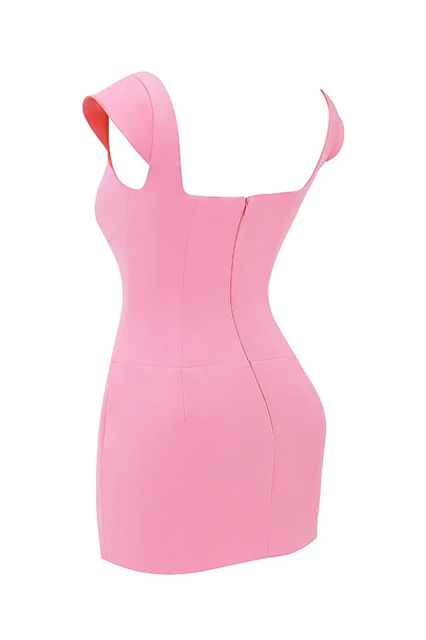 House Of CB LeonidaFrench Pink Corset Mini Dress French Women Bodycon Dresses