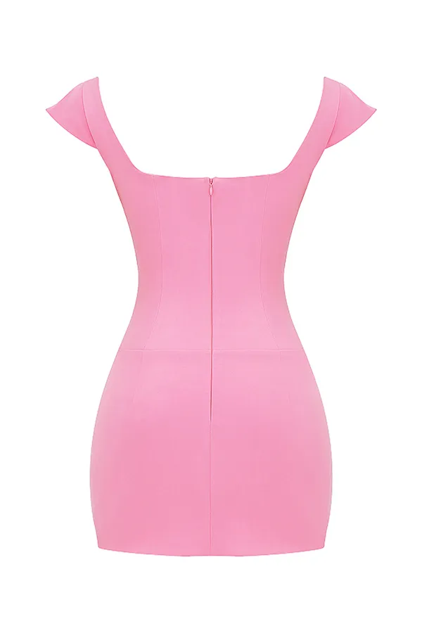 House Of CB LeonidaFrench Pink Corset Mini Dress French Women Bodycon Dresses