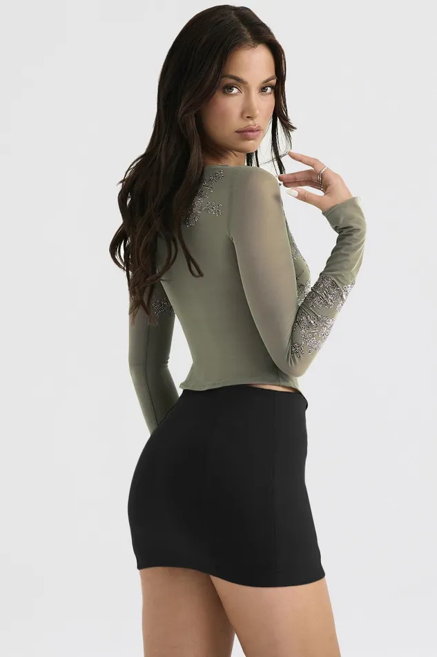 House Of CB NishaBlack Sculpting Mini Skirt 8211 SALE Black Women Skirts