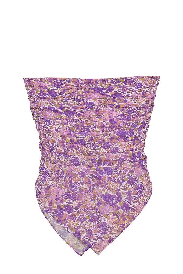 House Of CB ParosViolet Floral Multi Use Scarf Violet Women