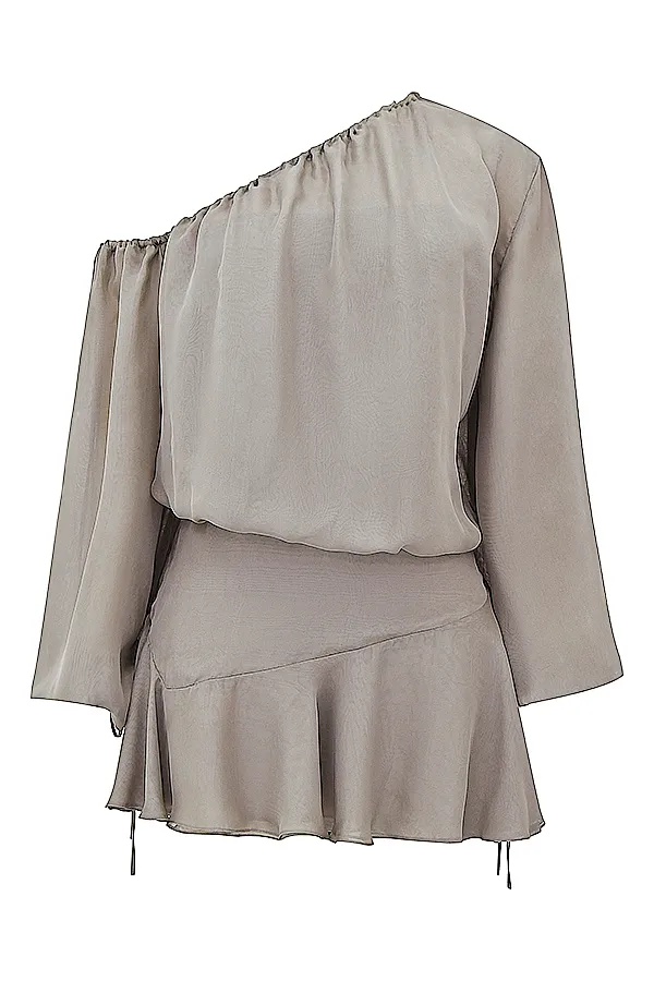 House Of CB WilhelminaAsh Green Off Shoulder Dress Ash Women Mini Dresses