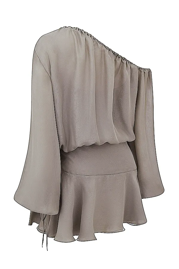 House Of CB WilhelminaAsh Green Off Shoulder Dress Ash Women Mini Dresses