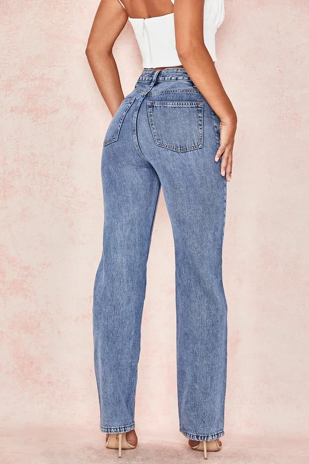 House Of CB YaraVintage Fit High Waist Jeans Vintage Women Trousers