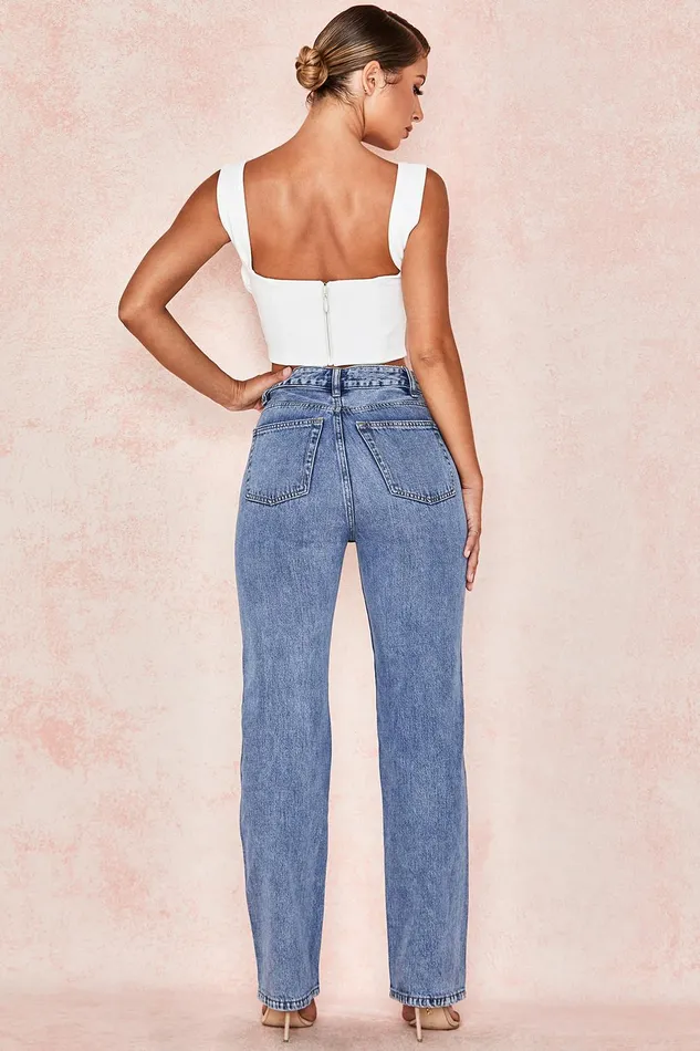 House Of CB YaraVintage Fit High Waist Jeans Vintage Women Trousers