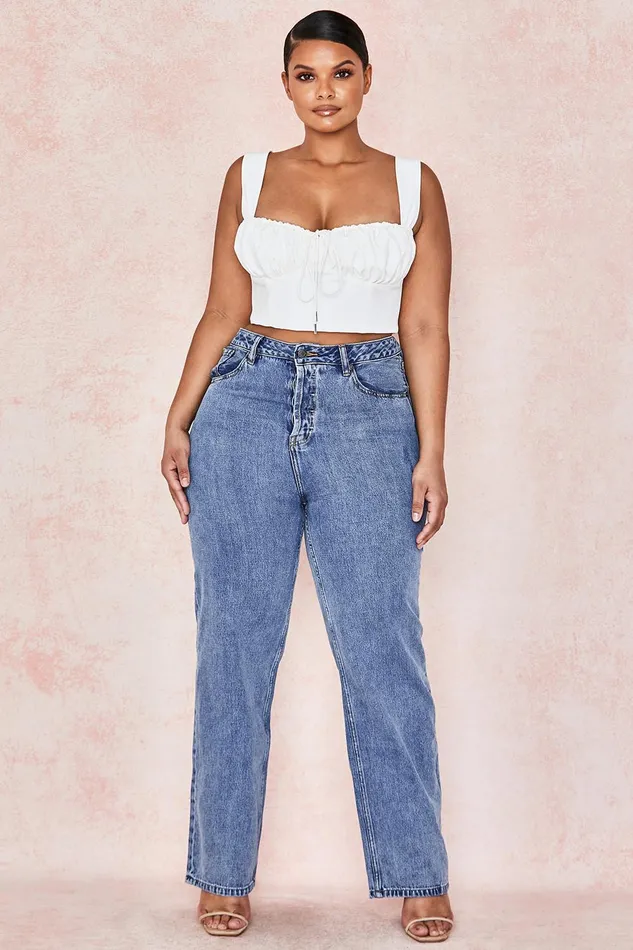 House Of CB YaraVintage Fit High Waist Jeans Vintage Women Trousers