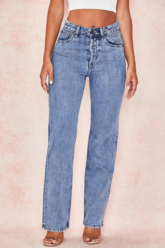 House Of CB YaraVintage Fit High Waist Jeans Vintage Women Trousers