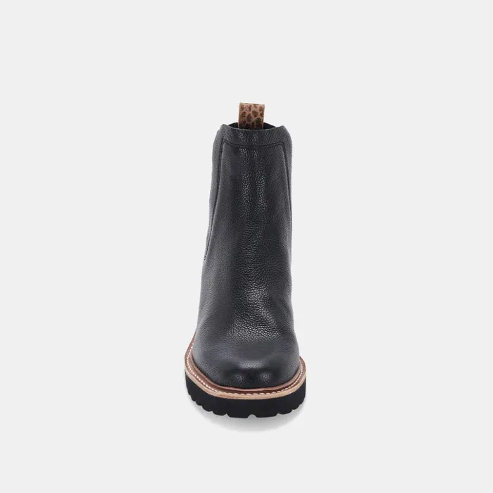 Huey H2O Boots Black Leather Women Dolce Vita Boots and Booties