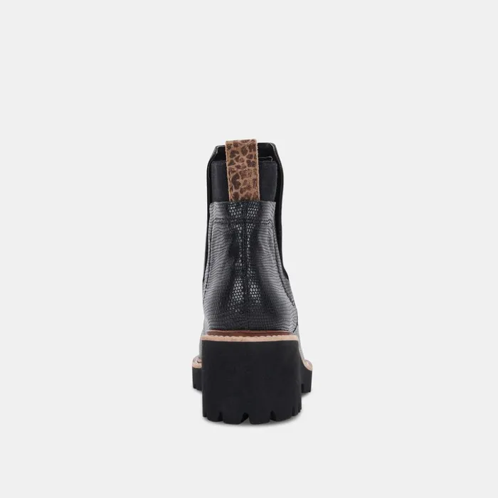 Huey H2O Boots Black Leather Women Dolce Vita Boots and Booties