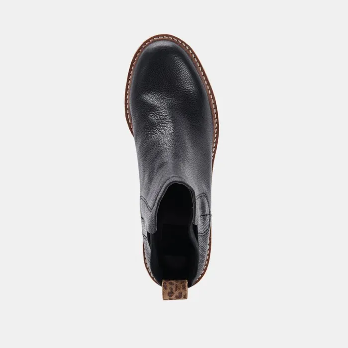 Huey H2O Boots Black Leather Women Dolce Vita Boots and Booties