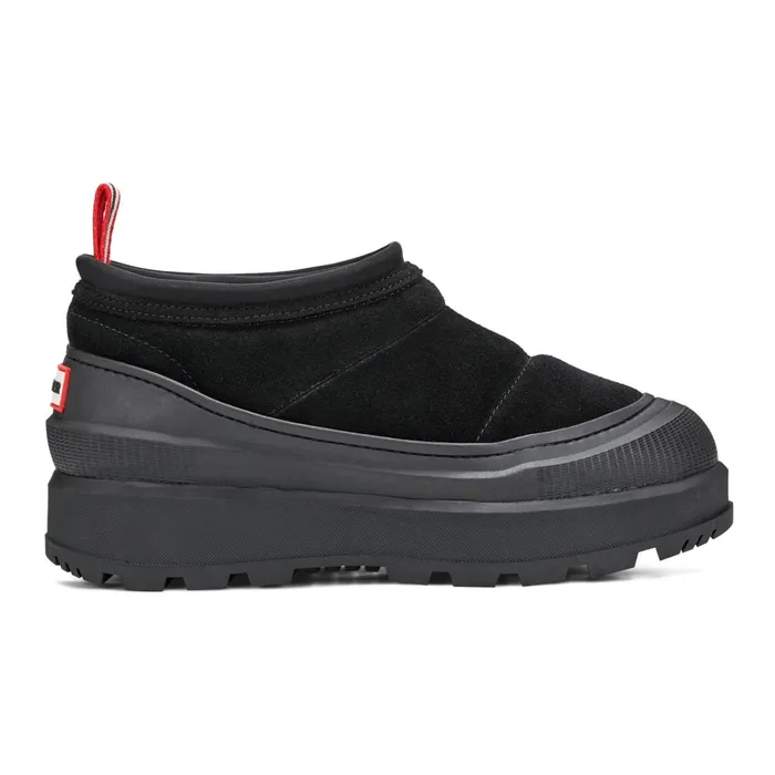 Hunter Boots Askern Waterproof Slipon Shoes Black Women Insulated and Snow Boots