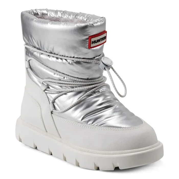 Hunter Boots Big Kids Cozy Lug Sole Insulated Waterproof Snow Boots Silver Kids Insulated and Snow Boots Hunter Boots Big Kids Cozy Lug Sole Insulated Waterproof Snow Boots Silver Kids Insulated and Snow Boots
