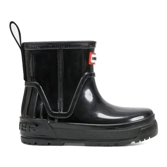 Hunter Boots Big Kids Grace Waterproof Rain Boots Black Kids Rain Boots