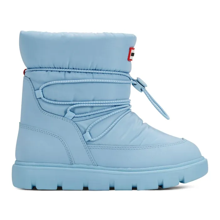 Hunter Boots Little Kids Cozy Lug Sole Insulated Waterproof Snow Boots Light Blue Kids Insulated and Snow Boots