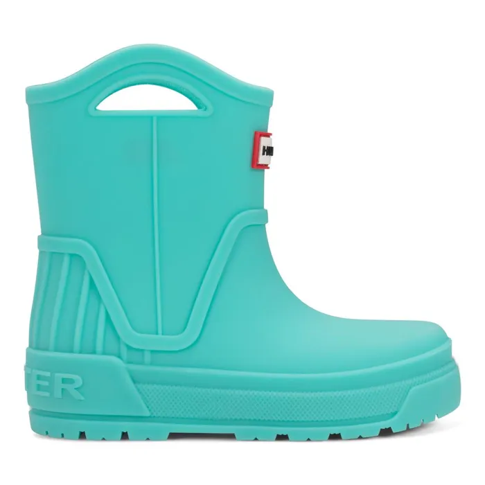 Hunter Boots Little Kids Georgey Waterproof Rain Boots Turquoise Kids Rain Boots