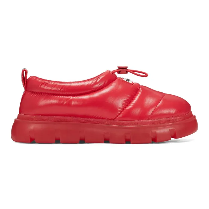 Hunter Boots Madison Lug Sole Insulated Water Resistant Slipon Shoes Medium Red Women Insulated and Snow Boots