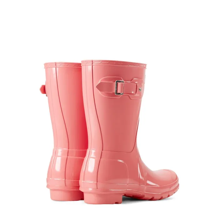 Hunter Boots Original Short Gloss Rain Boots Medium Pink Women Rain Boots Hunter Boots Original Short Gloss Rain Boots Medium Pink Women Rain Boots