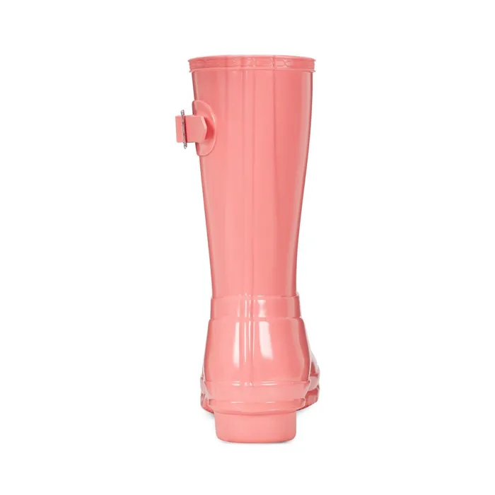 Hunter Boots Original Short Gloss Rain Boots Medium Pink Women Rain Boots Hunter Boots Original Short Gloss Rain Boots Medium Pink Women Rain Boots