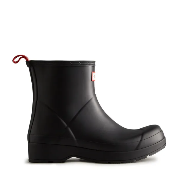 Hunter Boots PLAY Short Rain Boots Black Men Rain Boots