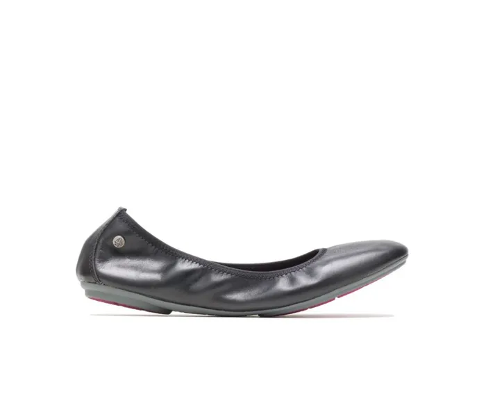 Hush Puppies Flats and SlipOns Women Chaste Ballet Black Leather