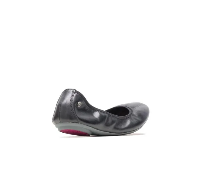 Hush Puppies Flats and SlipOns Women Chaste Ballet Black Leather Hush Puppies Flats and SlipOns Women Chaste Ballet Black Leather