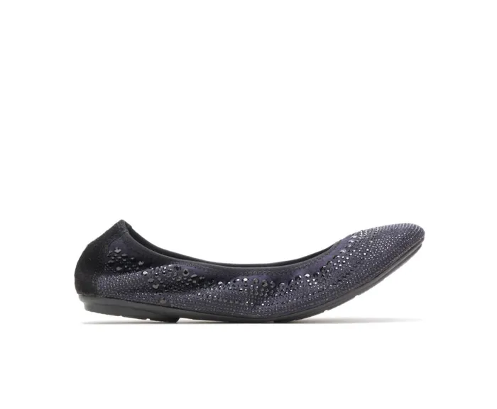 Hush Puppies Flats and SlipOns Women Chaste Ballet Black Stud
