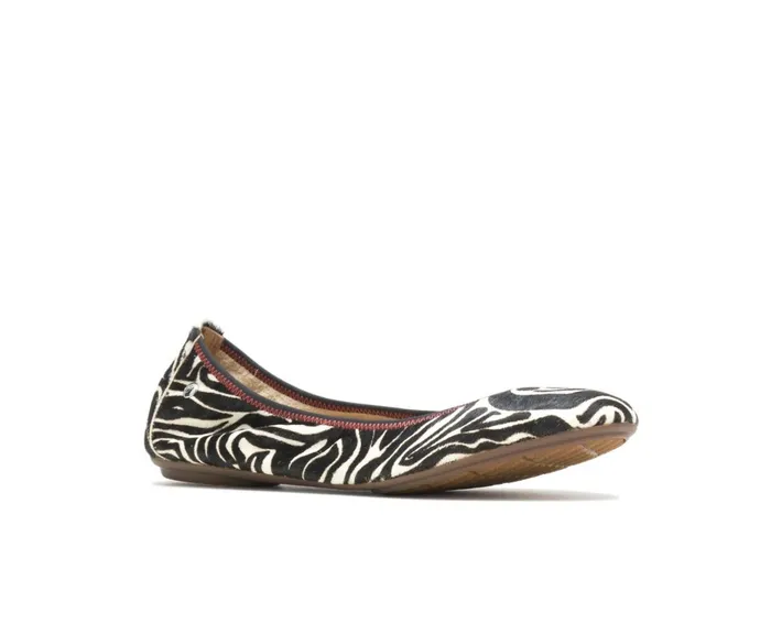Hush Puppies Flats and SlipOns Women Chaste Ballet Zebra Calf Hair Hush Puppies Flats and SlipOns Women Chaste Ballet Zebra Calf Hair