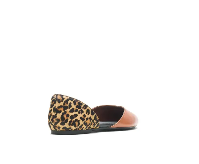 Hush Puppies Flats and SlipOns Women Sadie D039Orsay Tan Leathercheetah