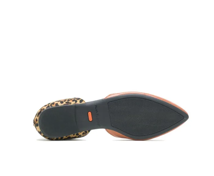 Hush Puppies Flats and SlipOns Women Sadie D039Orsay Tan Leathercheetah