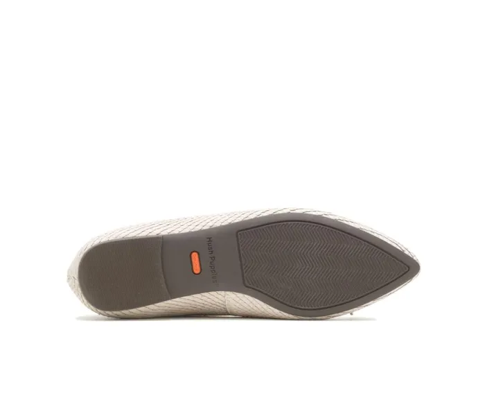 Hush Puppies Flats and SlipOns Women Sadie Tassel SlipOn Eggnog Cobra Leather Hush Puppies Flats and SlipOns Women Sadie Tassel SlipOn Eggnog Cobra Leather