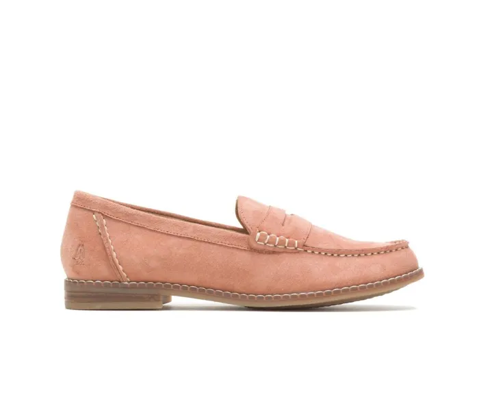Hush Puppies Flats and SlipOns Women Wren Loafer Salmon Suede