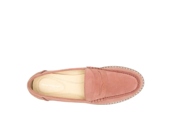 Hush Puppies Flats and SlipOns Women Wren Loafer Salmon Suede