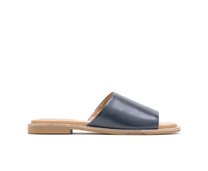 Hush Puppies Sandals Women Lexi Slide Navy Leather
