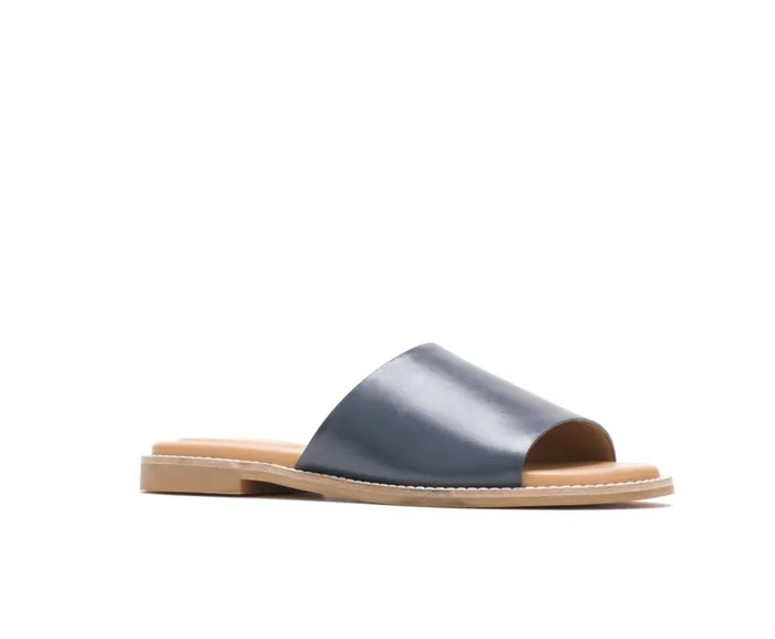 Hush Puppies Sandals Women Lexi Slide Navy Leather