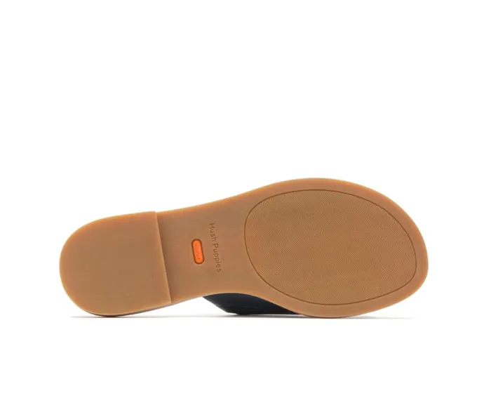 Hush Puppies Sandals Women Lexi Slide Navy Leather