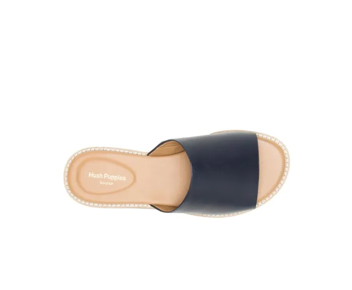 Hush Puppies Sandals Women Lexi Slide Navy Leather