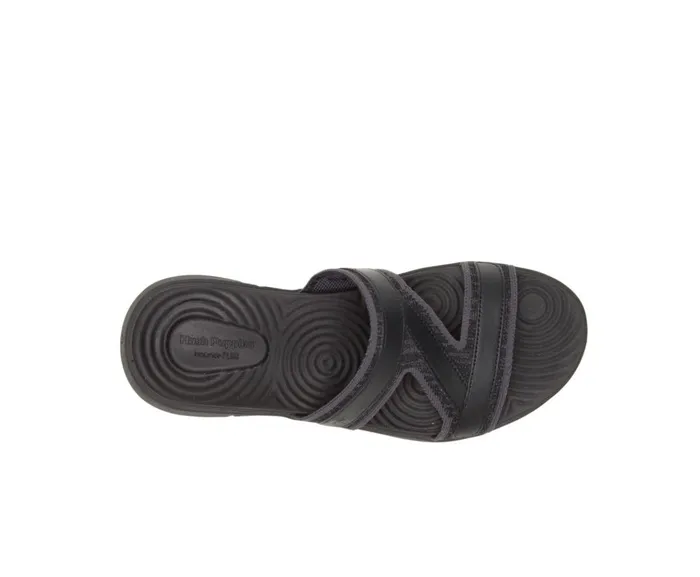 Hush Puppies Sandals Women Willa Knit Slide Black Knit
