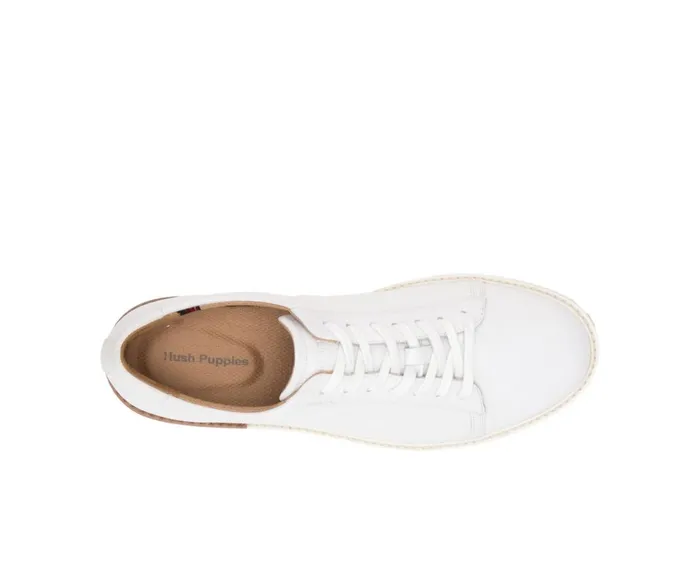 Hush Puppies Sneakers Men Heath Sneaker White Leather Hush Puppies Sneakers Men Heath Sneaker White Leather
