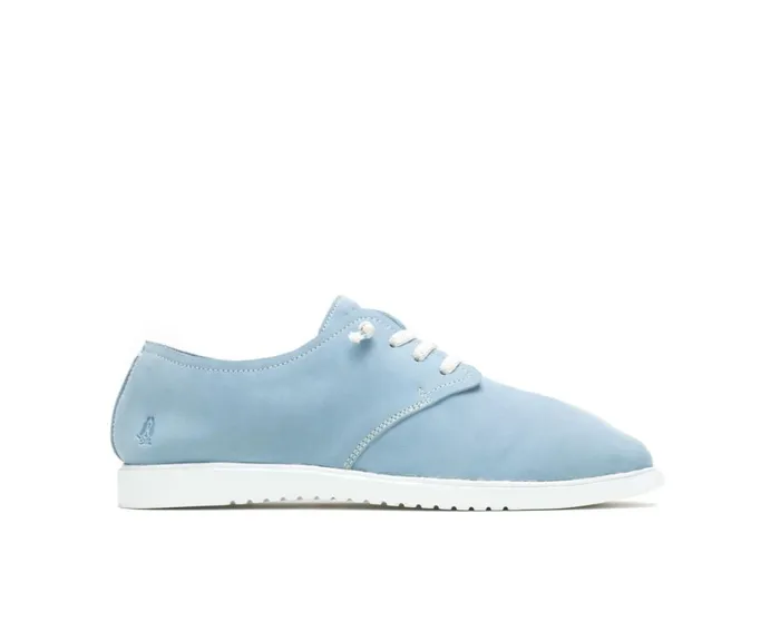 Hush Puppies Sneakers Women Everyday Lace Up Blue Dusk Nubuck