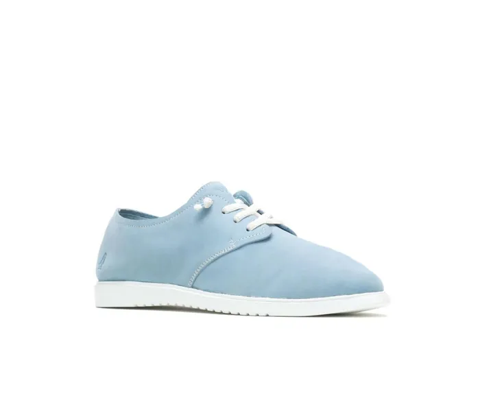 Hush Puppies Sneakers Women Everyday Lace Up Blue Dusk Nubuck