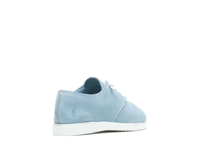 Hush Puppies Sneakers Women Everyday Lace Up Blue Dusk Nubuck