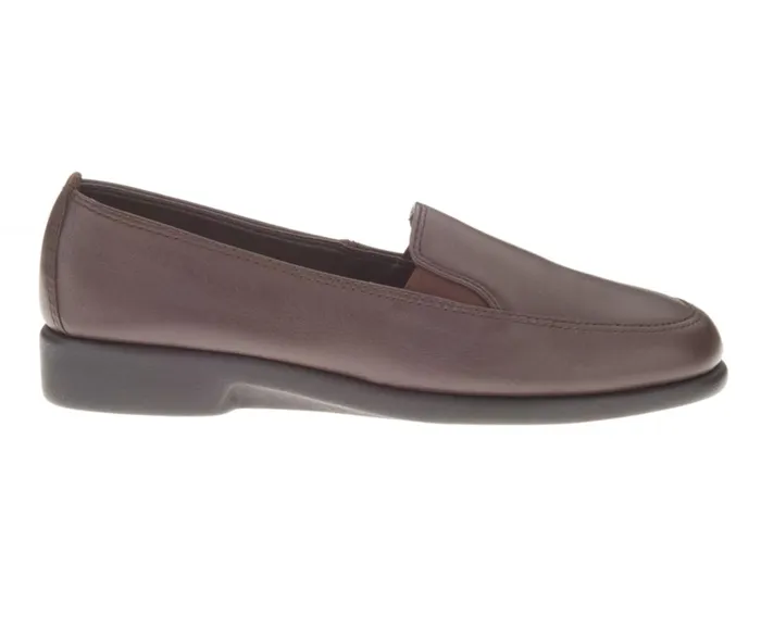 Hush Puppies Walking Shoes Women Heaven Dark Brown Leather