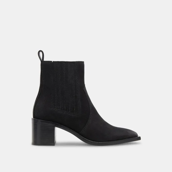 Irnie Booties Black Nubuck Women Dolce Vita Boots and Booties