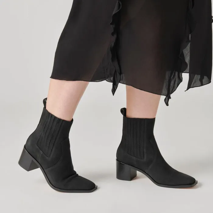 Irnie Booties Black Nubuck Women Dolce Vita Boots and Booties