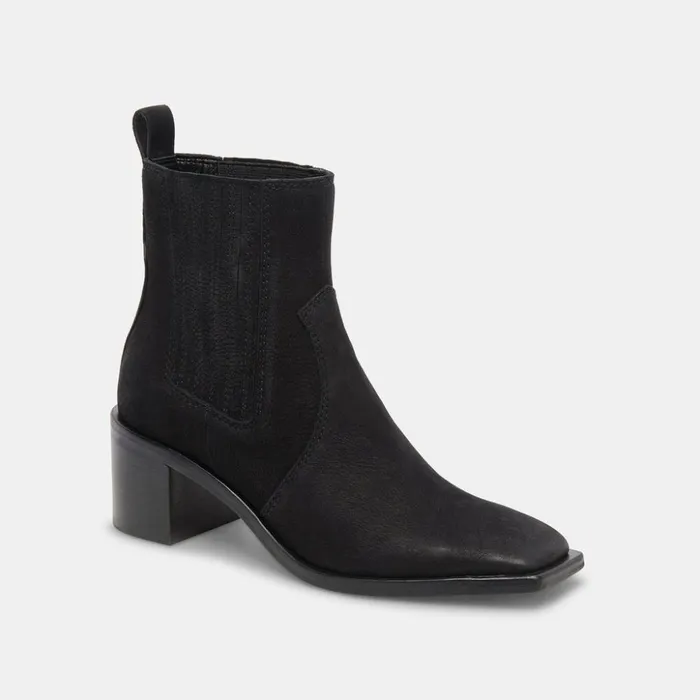 Irnie Booties Black Nubuck Women Dolce Vita Boots and Booties
