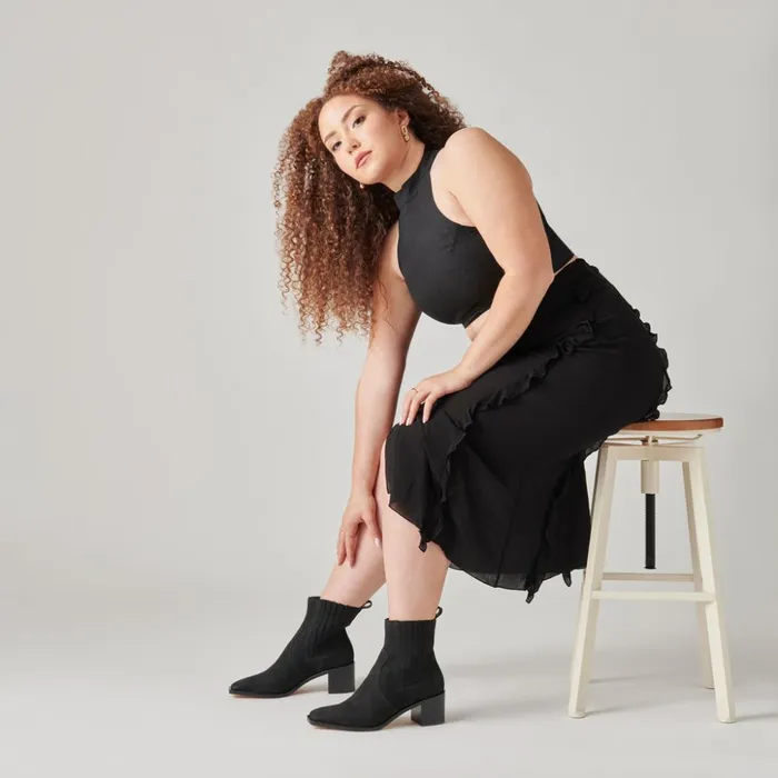 Irnie Booties Black Nubuck Women Dolce Vita Boots and Booties
