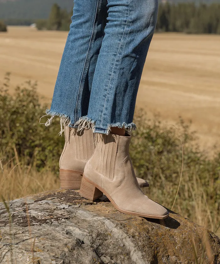 Irnie Booties Taupe Suede Women Dolce Vita Boots and Booties